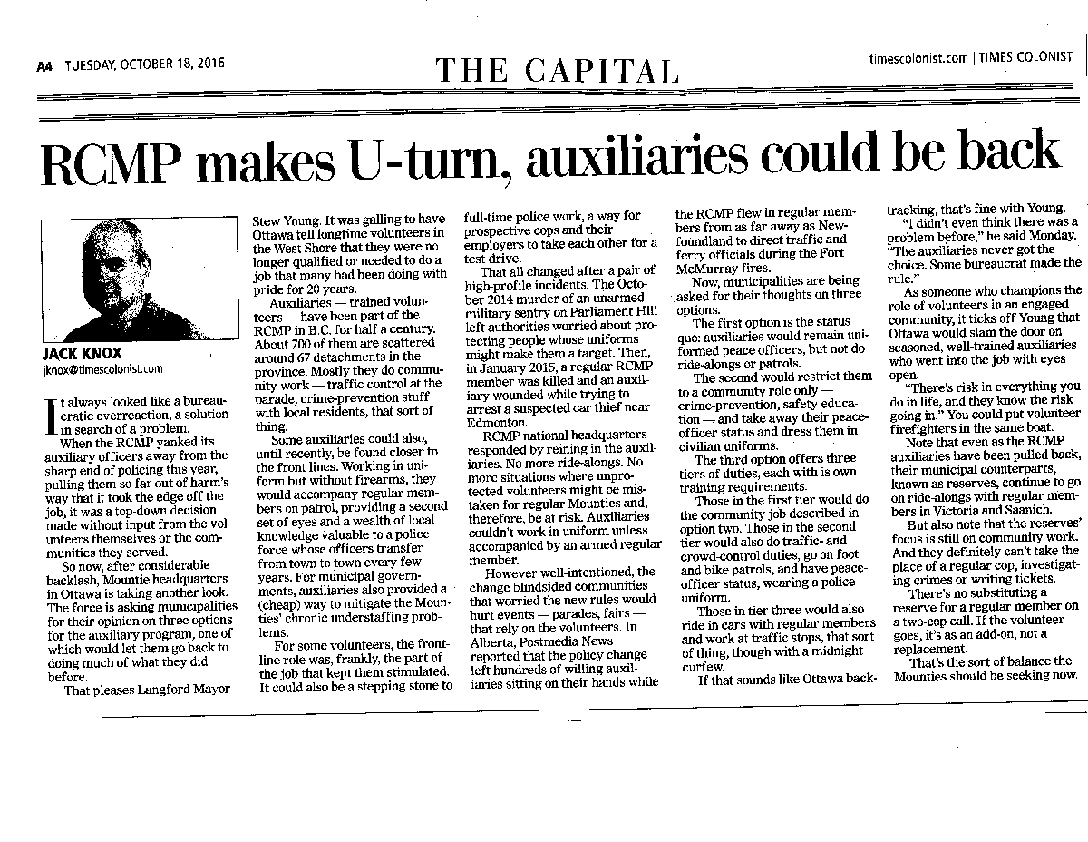 Newspaper clipping of article below